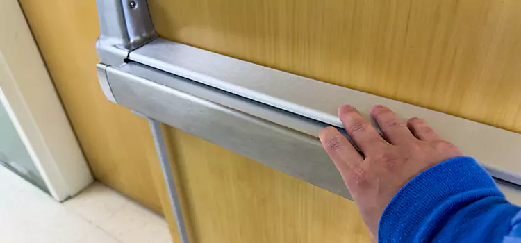 Installing a Push Bar on a Door Amherst Center